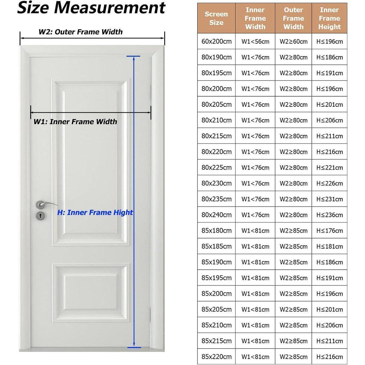 Fliegengitter Tür 80x210 cm – Magnet, Bohrenfrei & Haustierfreundlich