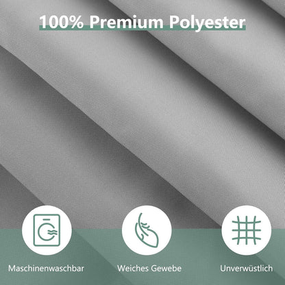 Duschvorhang Anti-schimmel wasserdicht PVC Textil grau