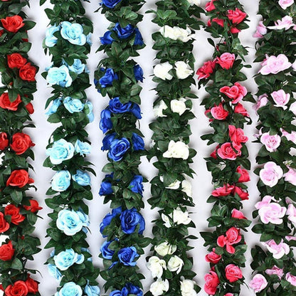 2x 1.8m Künstliche Rosen Girlande – Romantische Blütenrebe für Deko