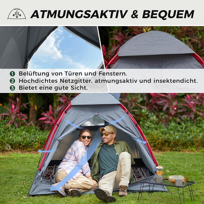 Ultraleichtes Camping Zelt für 2 Personen Wasserdicht und kompakt - Ideal für