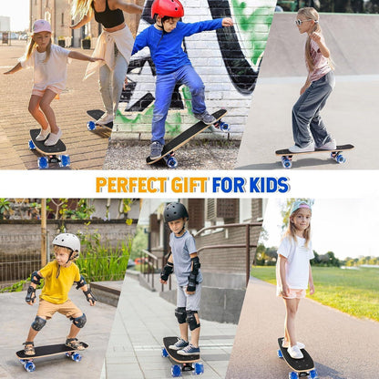 Blinkendes Skateboard für Anfänger – 9-lagig, 31 Zoll