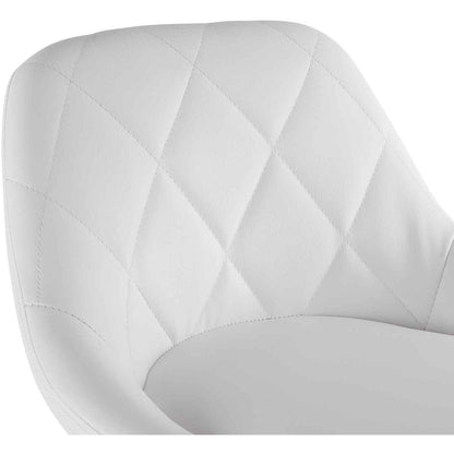 LEADZM Barhocker 2er Set, Weiß – Höhenverstellbar & Drehbar