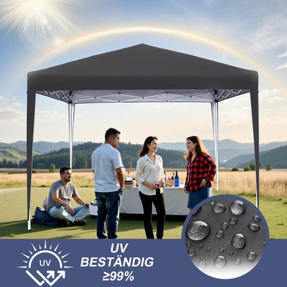 Faltpavillon 3x3m – Wasserdicht & UV-Schutz für Garten & Party