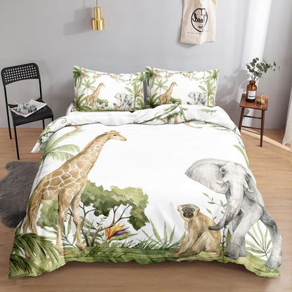 Aquarell Giraffe Bettwäsche Set Kinderzimmer 200x200 cm