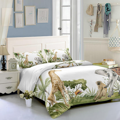 Aquarell Giraffe Bettwäsche Set Kinderzimmer 200x200 cm