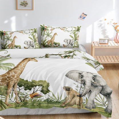 Aquarell Giraffe Bettwäsche Set Kinderzimmer 200x200 cm