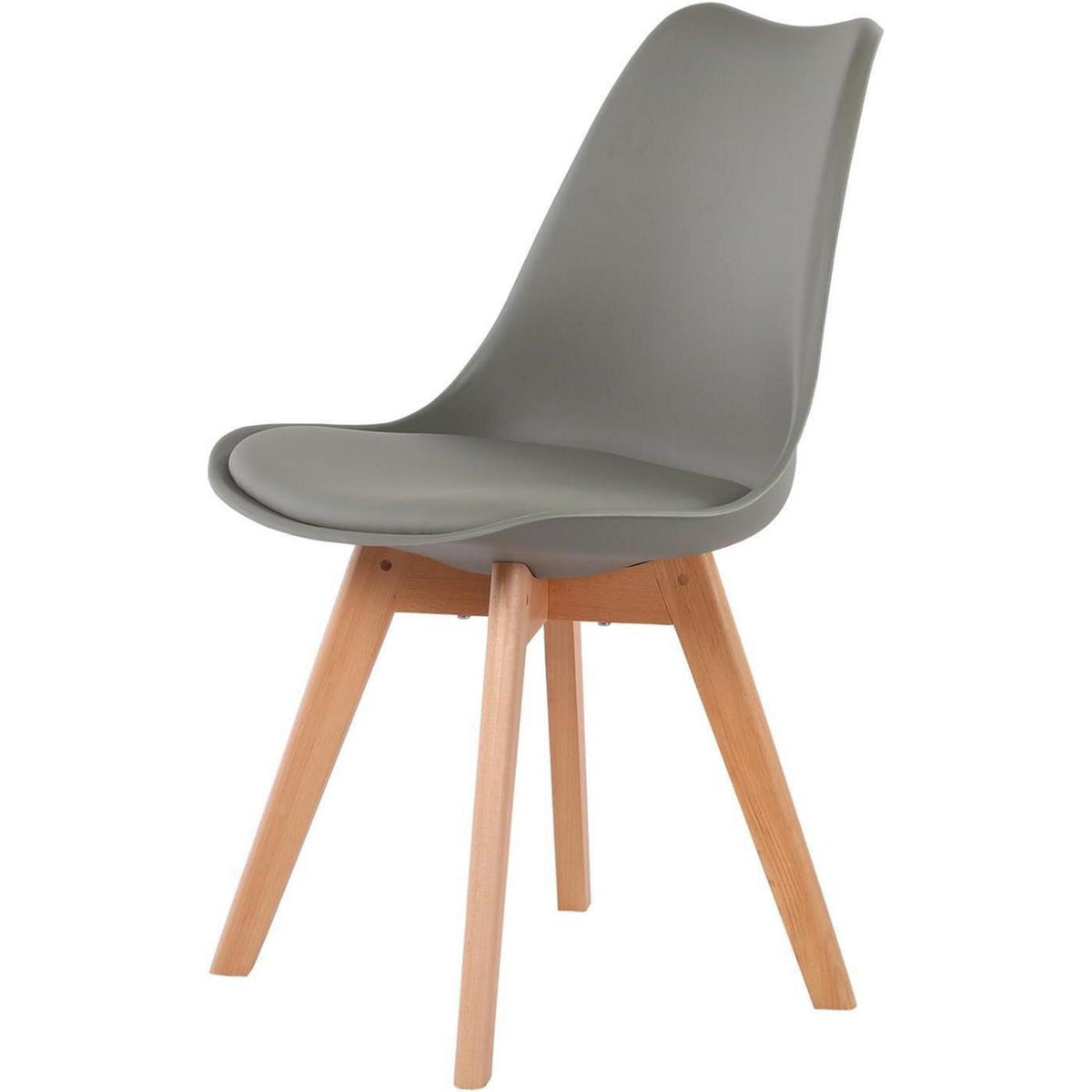 Rechteckiges Esszimmer-Set mit Tisch und 4 Stühlen – Schwarz & Grau