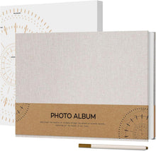 Selbstklebendes Fotoalbum 10x15 zum Selbstgestalten, Leinen Fotobuch