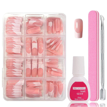 240er Set Französische Falsche Nägel – Aufkleben & Maniküre