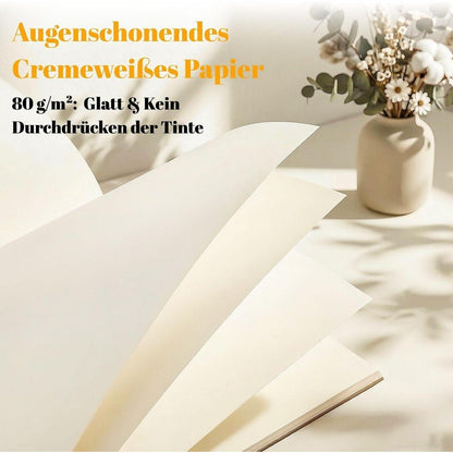 100er Set Blanko Notizbücher A5 | Kraftpapier, 30 Blatt