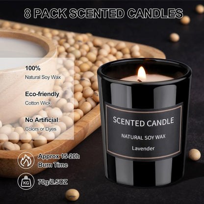 Duftkerzen Geschenkset frauen 8 Pack Aromatherapie Kerzen