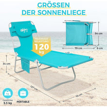 Klappbare Sonnenliege mit