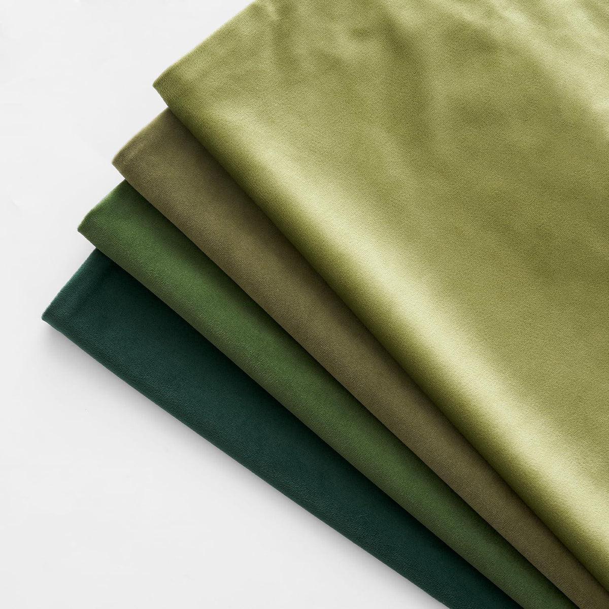 2er Set Samt Kissenbezüge 50x50 cm Matcha Grün
