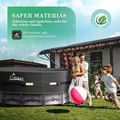 Runde Poolabdeckung 305cm – 420D UV-Schutz mit Kordelzug