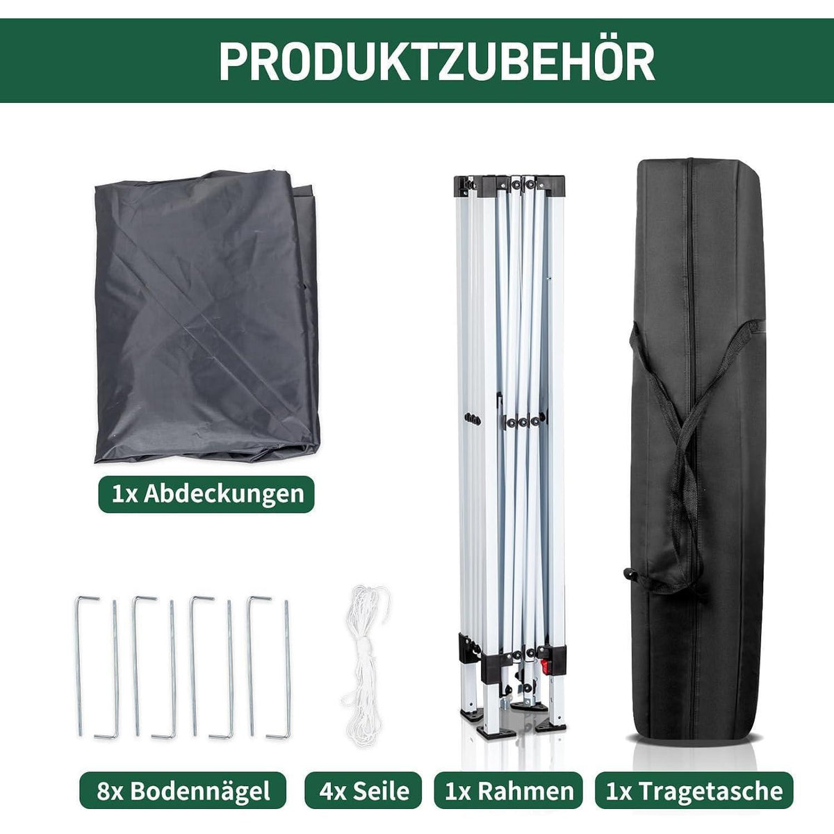 3x3m Faltpavillon – Stabil, Wasserdicht & UV-Schutz