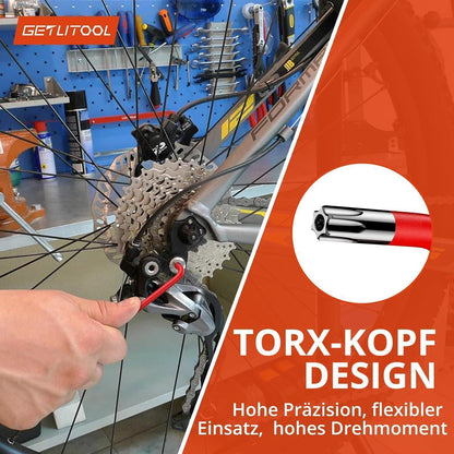 Innensechskant & Torx Schlüssel Satz Lang, 18tlg. Kugelkopf & T-Griff