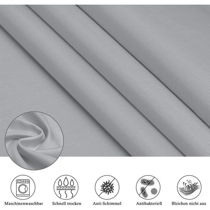 Duschvorhang Grau 120x180 cm – Wasserdicht & Anti-Schimmel