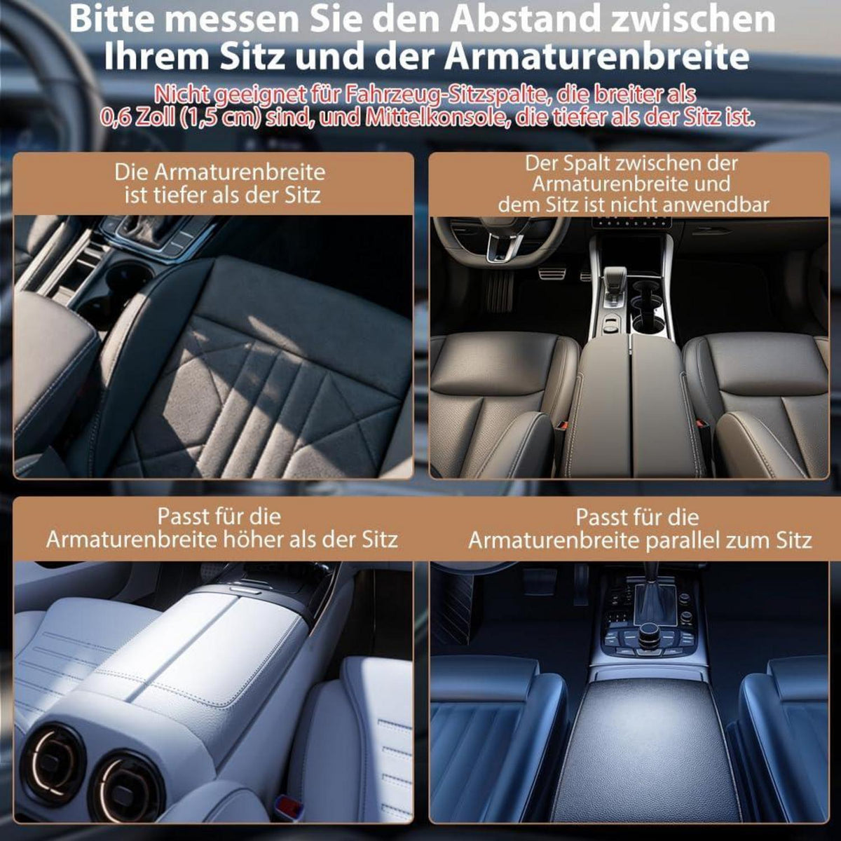 Autositz Organizer Lückenfüller für Handys & Co.