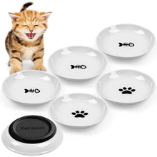 Futternapf Katze Set Keramik 6 Stück Rutschfester Silikon