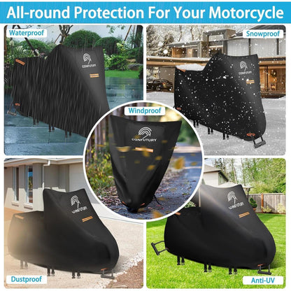 Motorrad Abdeckplane Wasserdicht 600D Nano Oxford 2XL