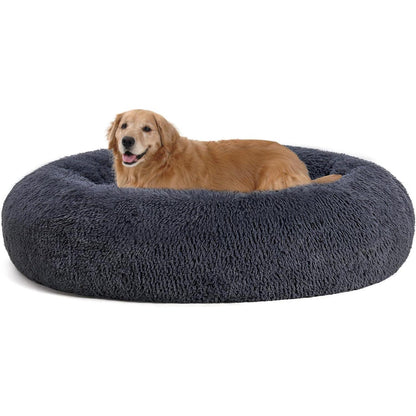 Orthopädisches Hundebett rund, 120cm, Dunkelgrau