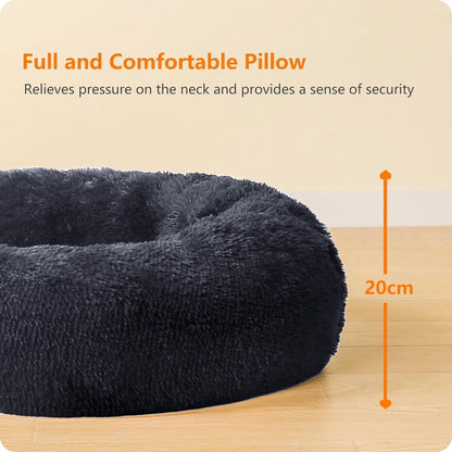 Orthopädisches Hundebett rund, 120cm, Dunkelgrau