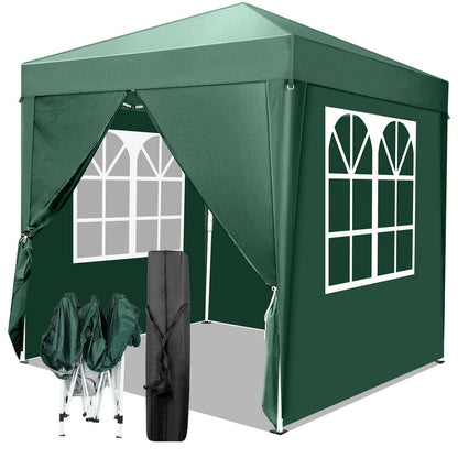 2x2m Faltpavillon mit Seitenteilen – UV-Schutz & Winddicht