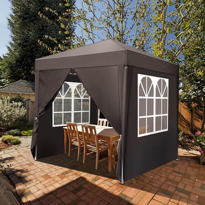 2x2m Faltpavillon mit Seitenteilen – Winddicht & UV-Schutz