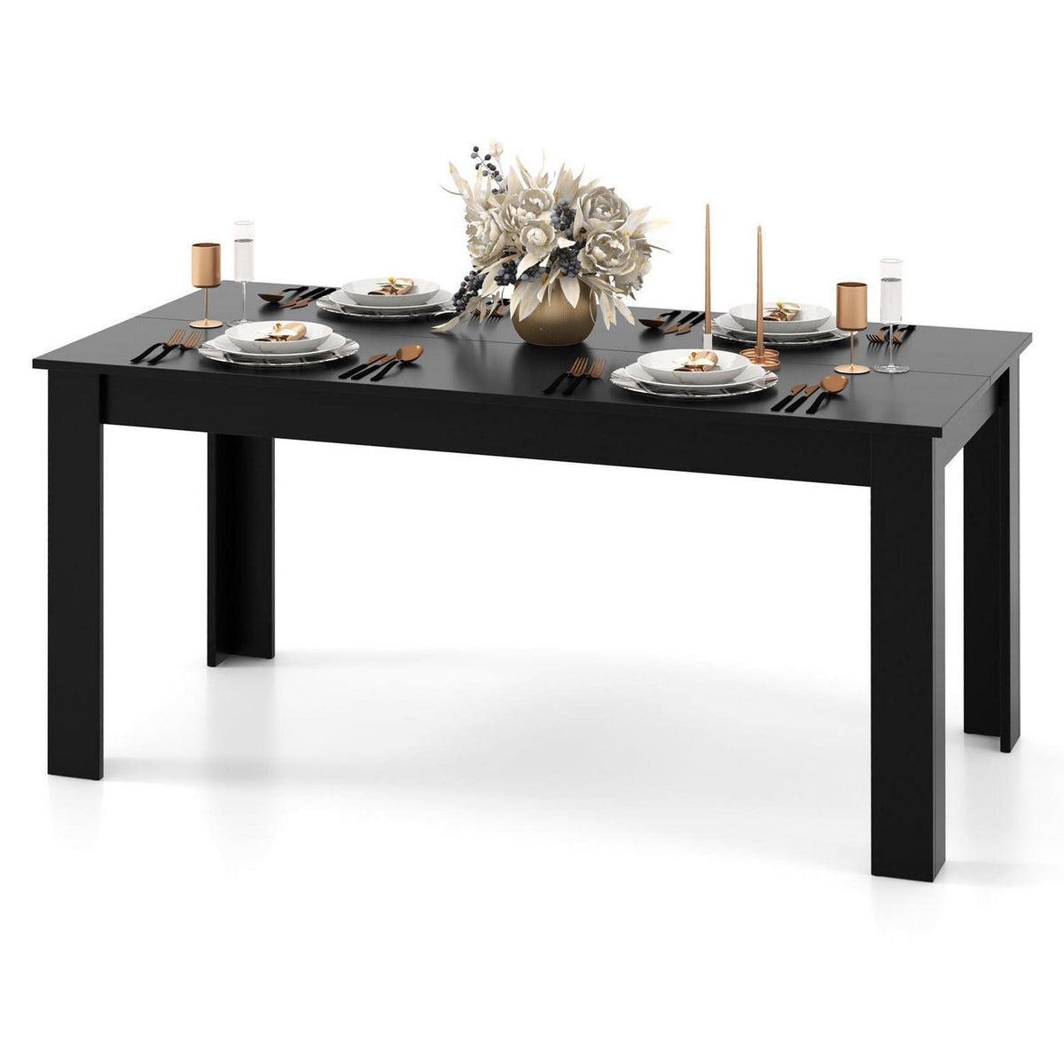 Holz Esstisch 160x80 cm – Modern & Stabil für 4 Personen