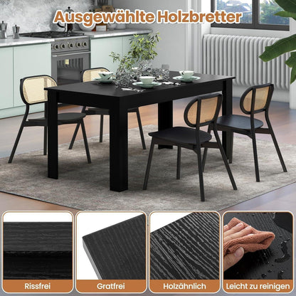 Holz Esstisch 160x80 cm – Modern & Stabil für 4 Personen