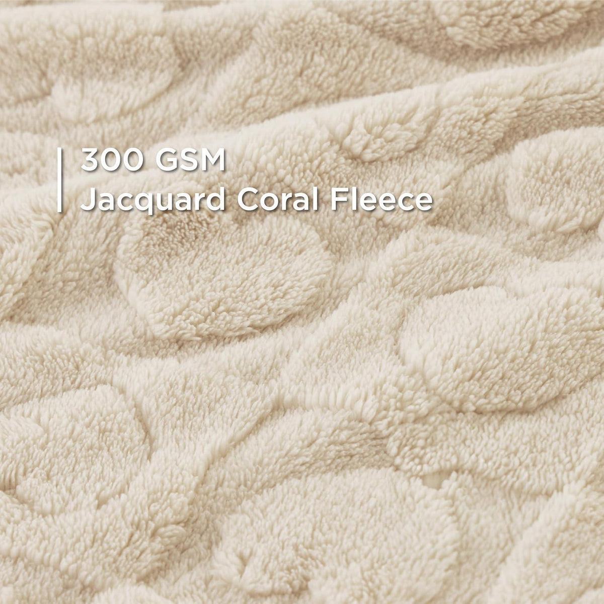 Waschbare Hundedecke Coral Fleece 100x80cm Cremeweiß