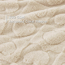 Waschbare Hundedecke Coral Fleece 100x80cm Cremeweiß