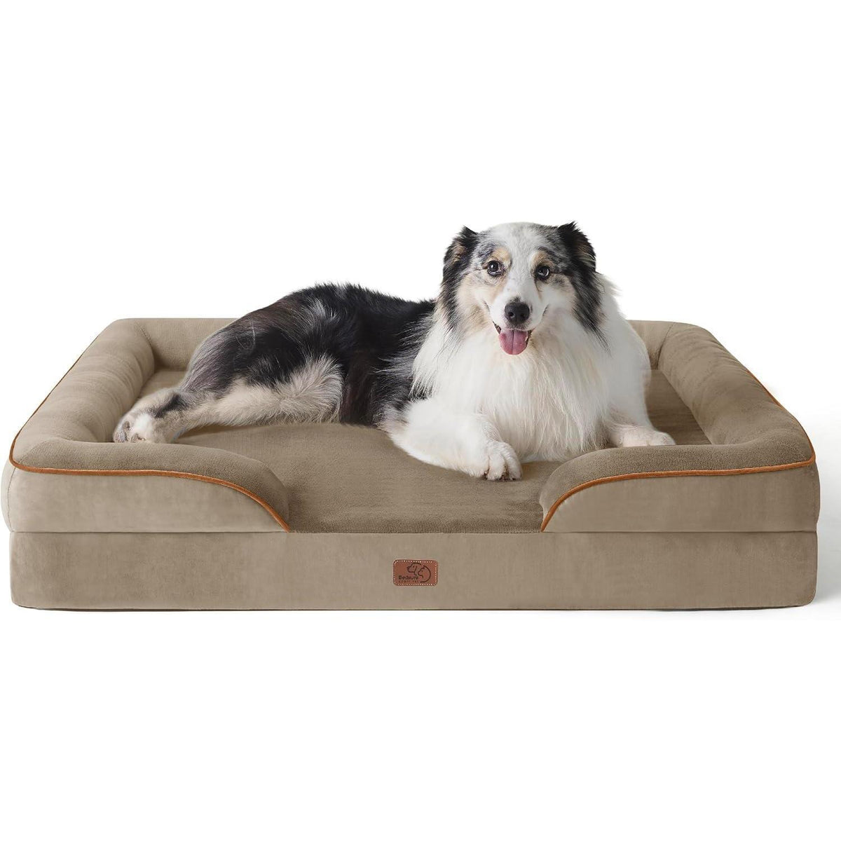 Orthopädisches Hundebett Haselnussbraun L 106x80 cm