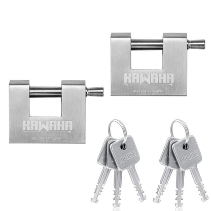 Edelstahl Vorhängeschloss 60mm - 2er Set - Gleichschließend