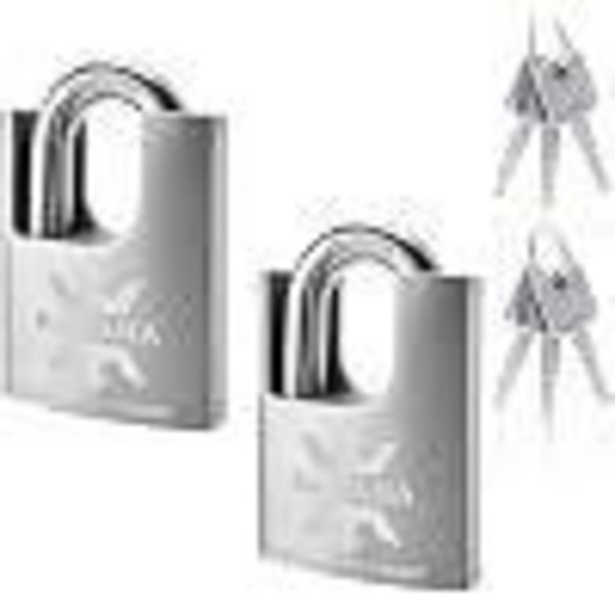 Edelstahl Vorhängeschloss 60mm - 2er Pack, Gleichschließend