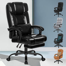 Ergonomischer Bürostuhl mit Liegefunktion und Netzgewebe in Schwarz