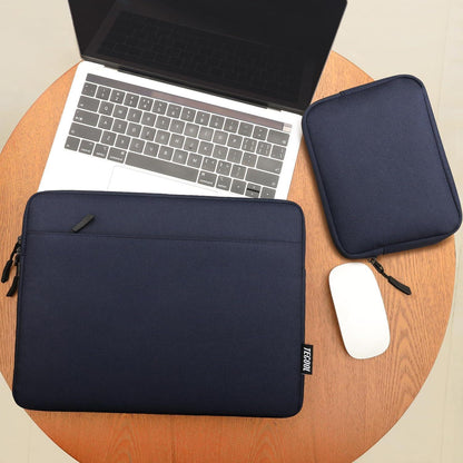 14 Zoll Laptoptasche Wasserdicht mit Zubehörtasche Dunkelblau