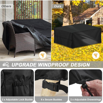 Wasserdichte Gartenmöbel Abdeckhaube 420D Oxford 360x240x90cm