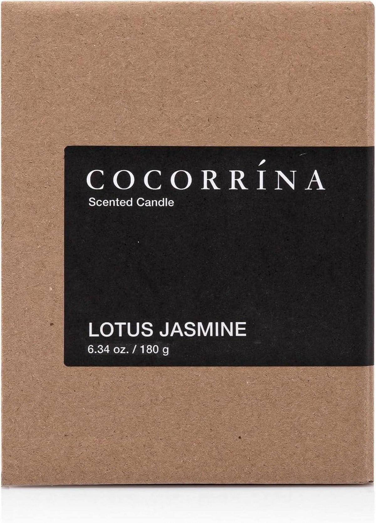 Cocorrína Candle Duftkerze Lotus Jasmin 180g - Brenndauer 40 Stunden, Soja-Kerze, Weihnachtsgeschenk