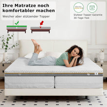 Matratzentopper 140x200cm H3/H4 Gelschaum Bezug waschbar