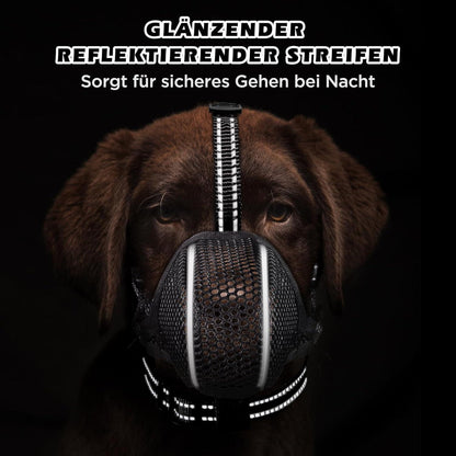 Hund Maulkorb Mesh Atmungsaktiv & Einstellbar