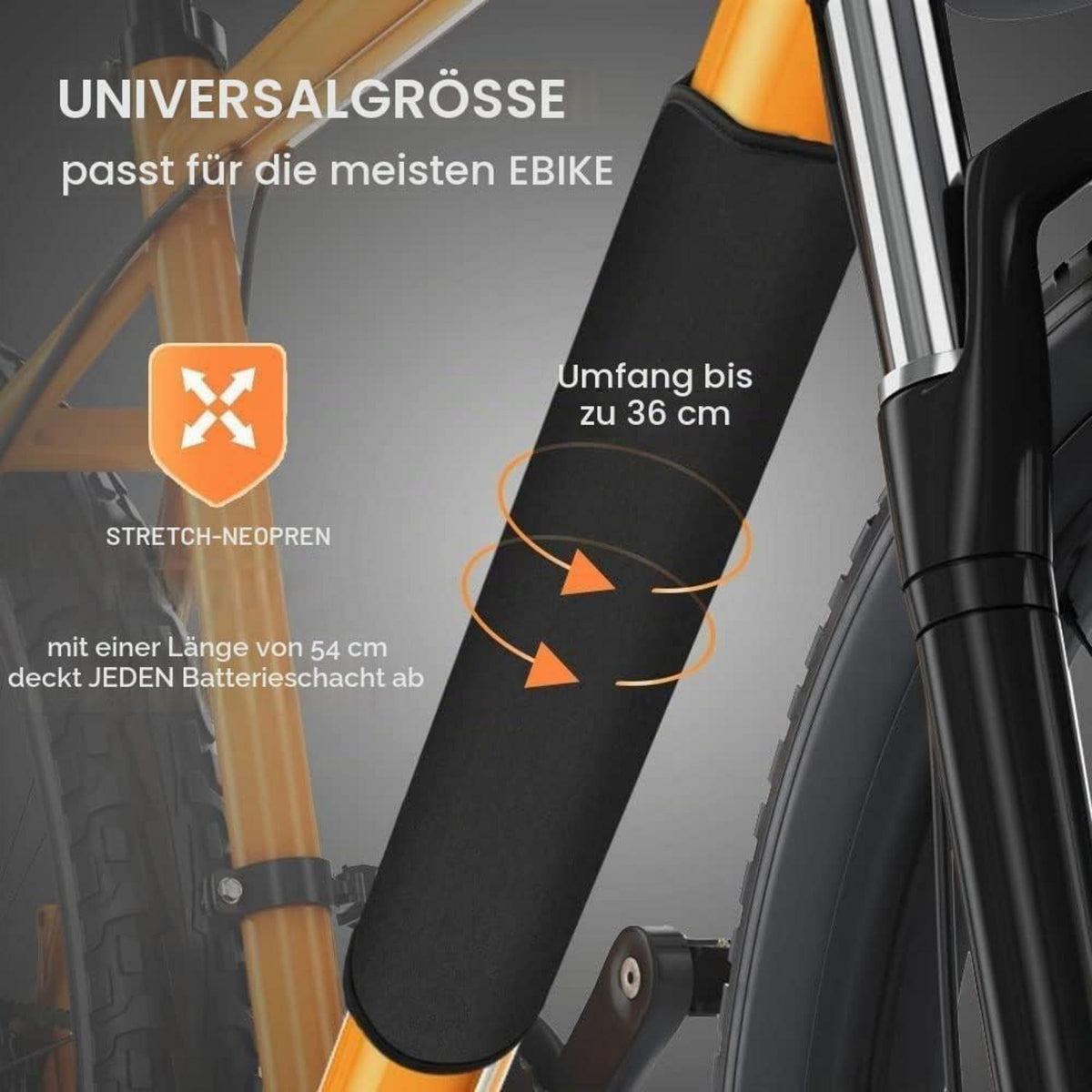 E-Bike Akku Schutzhülle – Universal, Kälte- & Schmutzschutz