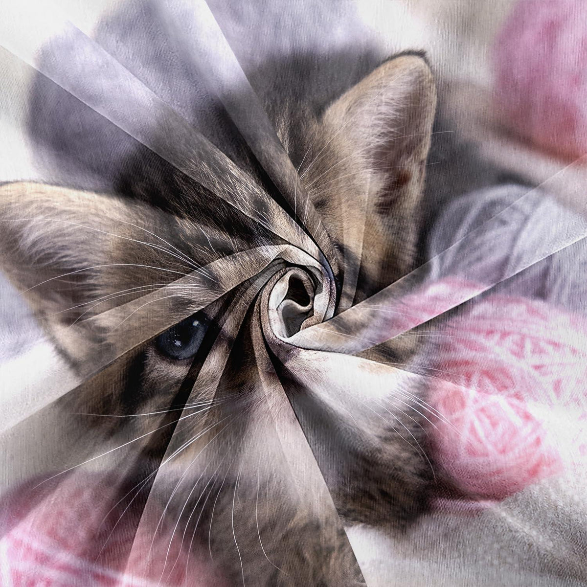 Katzen Bettwäsche Set 135x200 cm – 3D Kinder Bettbezug mit Kissenbezügen