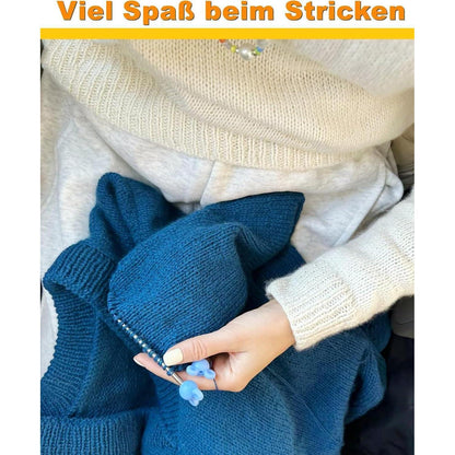 Edelstahl Rundstricknadel Set 9 Größen (2,5-10mm) 40cm