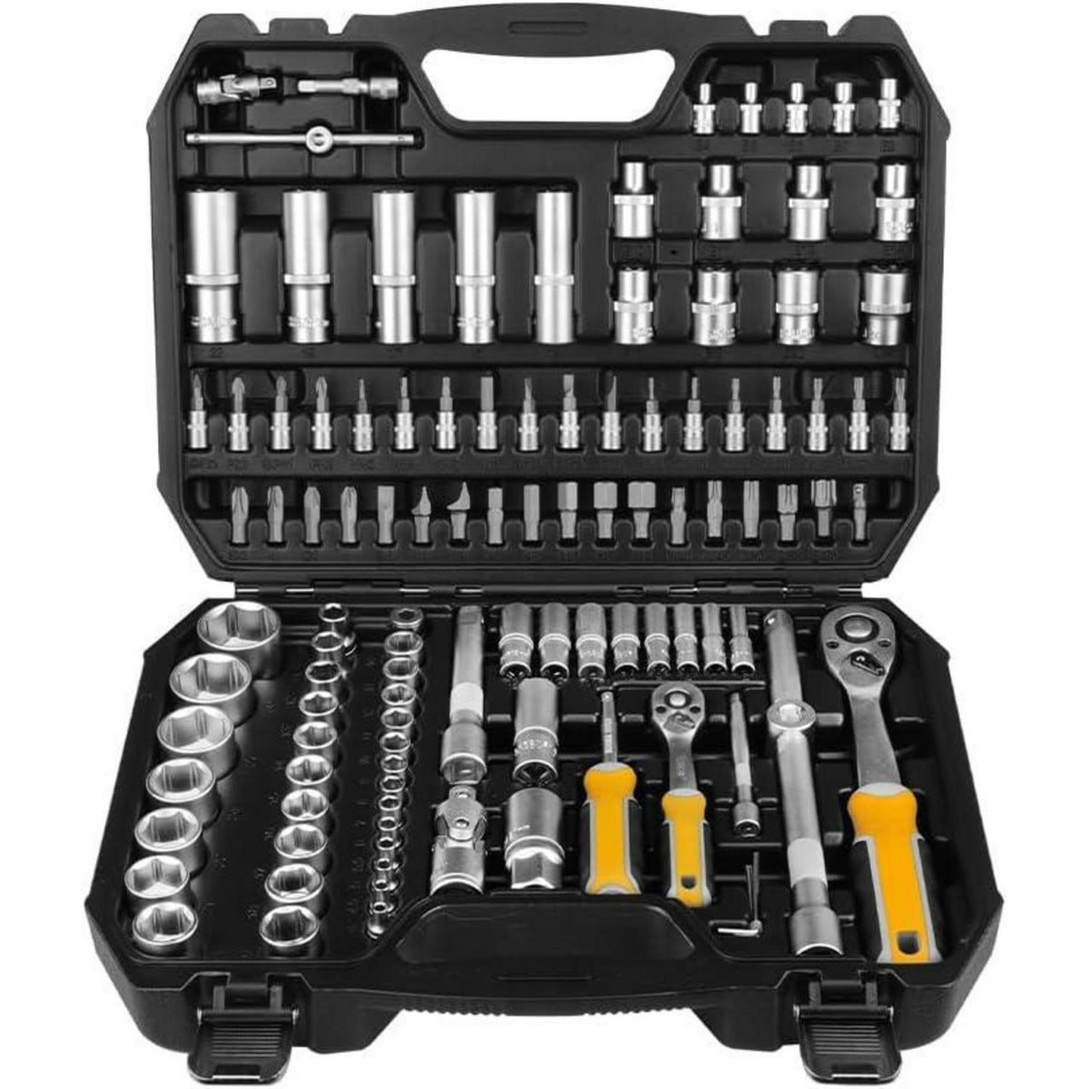 Steckschlüsselsatz 110-teilig 1/4" & 1/2" Ratschenschlüssel-Set
