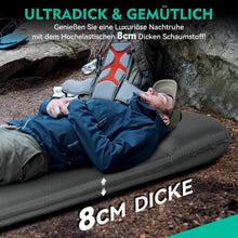 Isomatte Selbstaufblasend 8CM Camping Matratze Schaumstoff