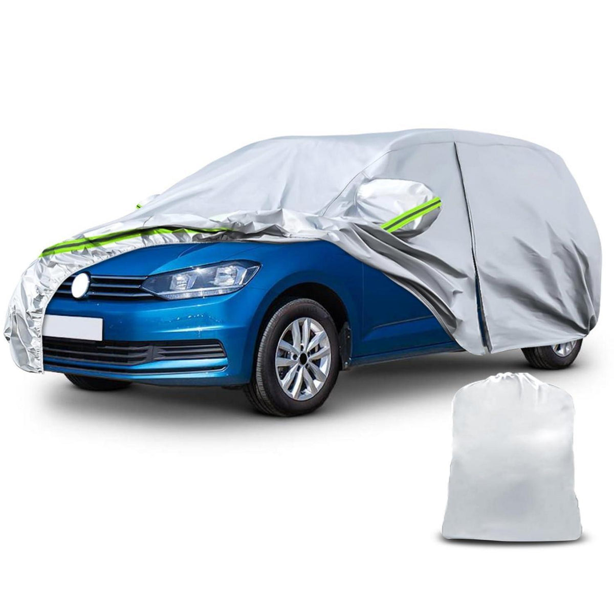 Auto Abdeckung für VW Touran 2003-2025 – Allwetterschutz mit Türverschluss