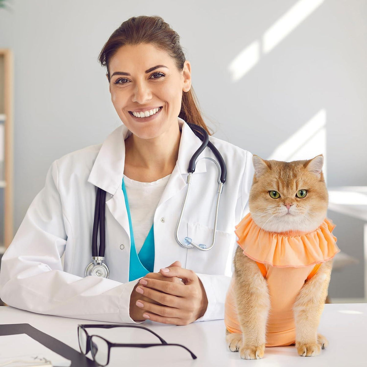 Katzenbody Erholungsanzug Recovery Kastration Leckschutz Suit