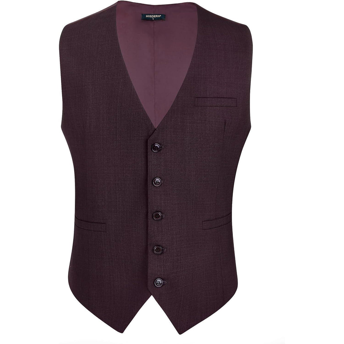 Herren Weste Dunkelviolett Baumwolle 3XL