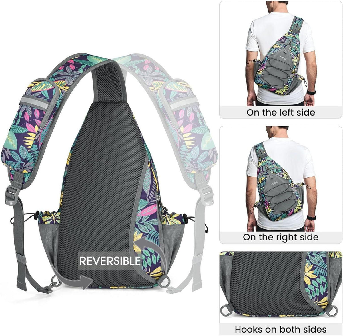 Sport Schultertasche Pickleball Schlägertasche Brusttasche Sling Bag Wandern